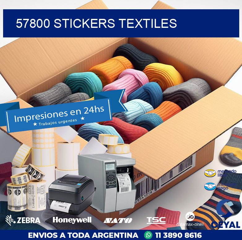 57800 STICKERS TEXTILES