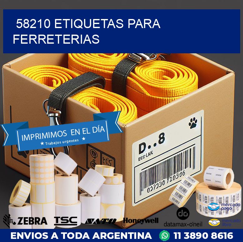 58210 ETIQUETAS PARA FERRETERIAS