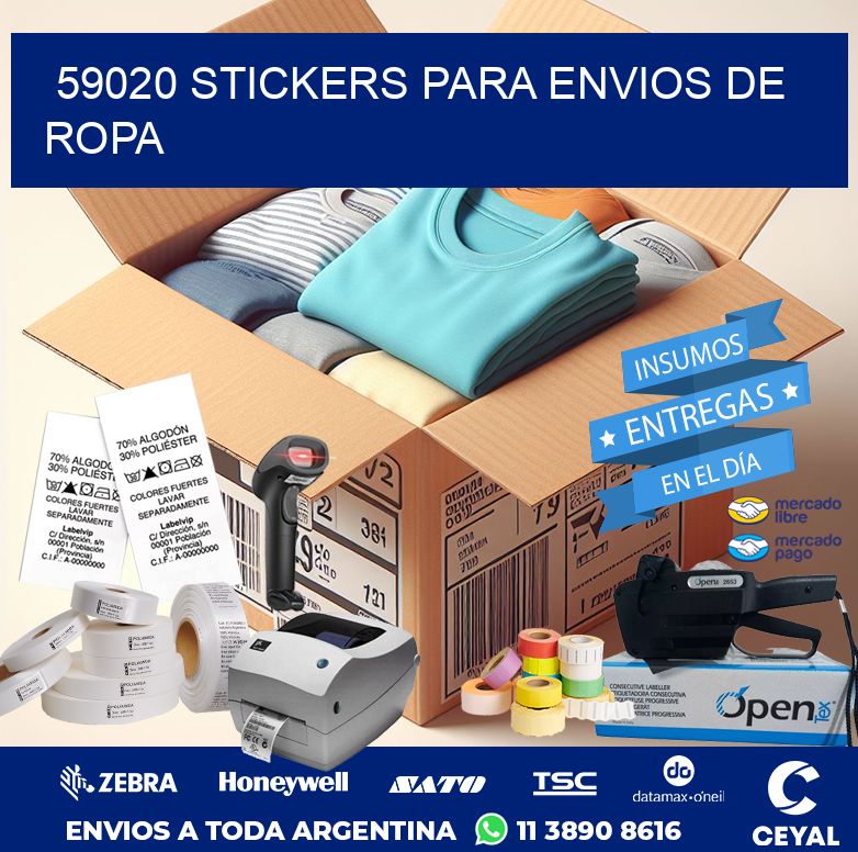 59020 STICKERS PARA ENVIOS DE ROPA