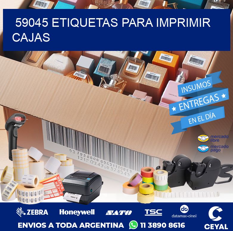 59045 ETIQUETAS PARA IMPRIMIR CAJAS