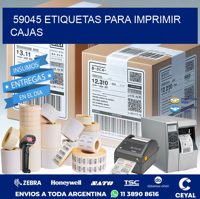 59045 ETIQUETAS PARA IMPRIMIR CAJAS