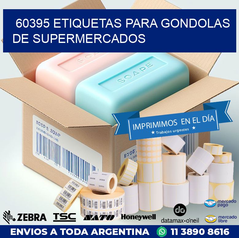 60395 ETIQUETAS PARA GONDOLAS DE SUPERMERCADOS