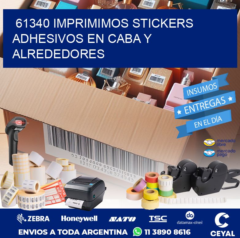 61340 IMPRIMIMOS STICKERS ADHESIVOS EN CABA Y ALREDEDORES