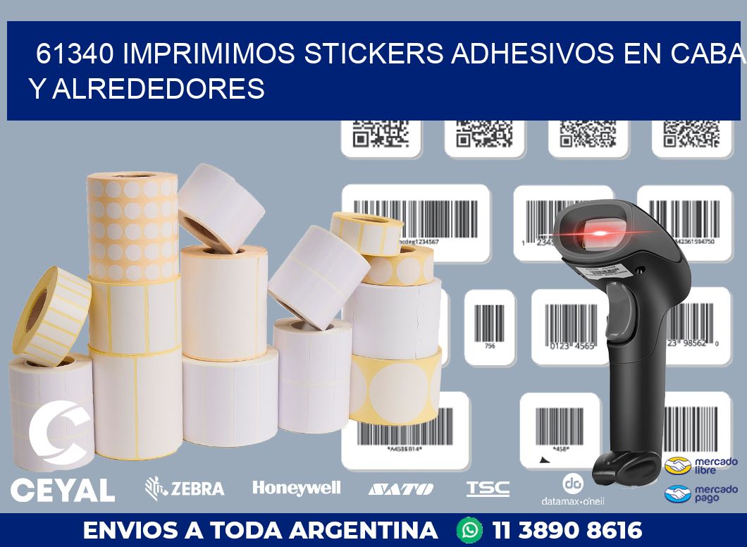 61340 IMPRIMIMOS STICKERS ADHESIVOS EN CABA Y ALREDEDORES