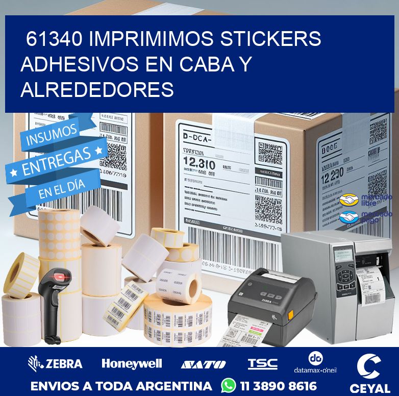 61340 IMPRIMIMOS STICKERS ADHESIVOS EN CABA Y ALREDEDORES