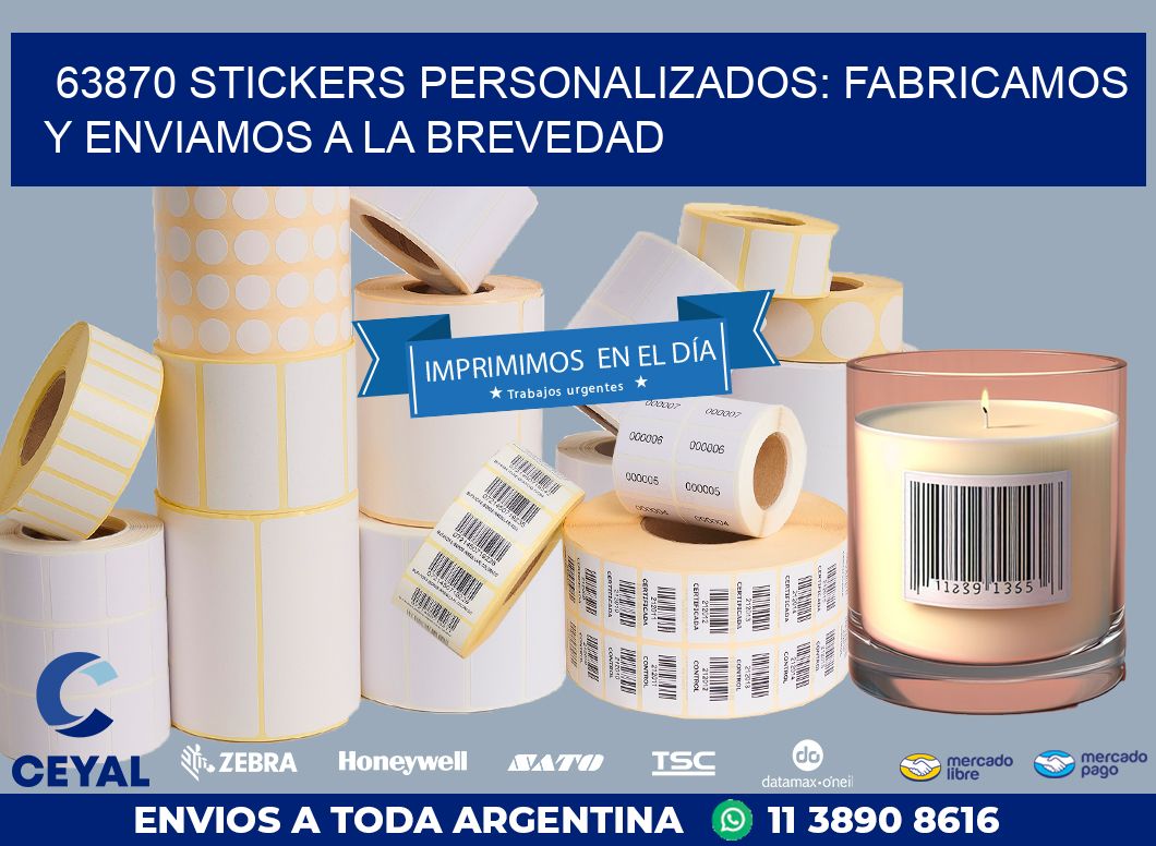 63870 STICKERS PERSONALIZADOS: FABRICAMOS Y ENVIAMOS A LA BREVEDAD