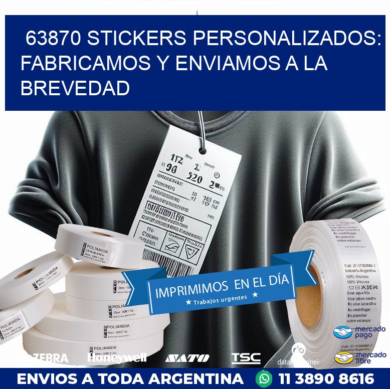 63870 STICKERS PERSONALIZADOS: FABRICAMOS Y ENVIAMOS A LA BREVEDAD