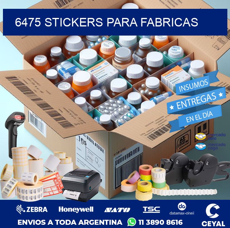 6475 STICKERS PARA FABRICAS