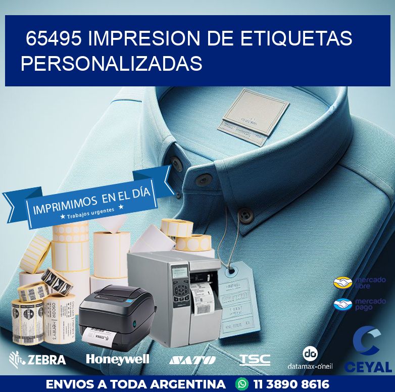 65495 IMPRESION DE ETIQUETAS PERSONALIZADAS