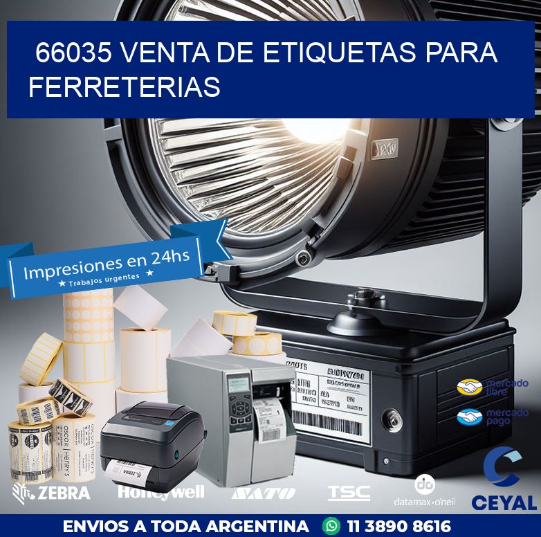 66035 VENTA DE ETIQUETAS PARA FERRETERIAS