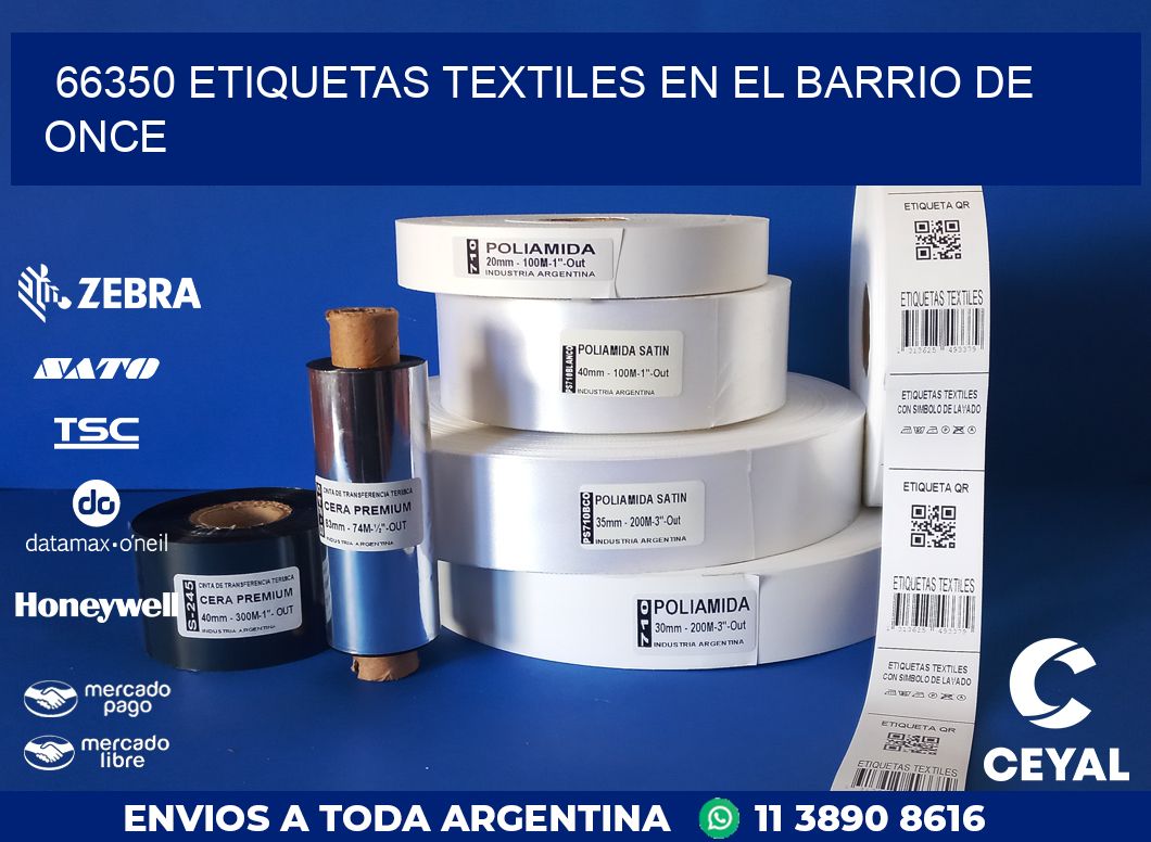 66350 ETIQUETAS TEXTILES EN EL BARRIO DE ONCE