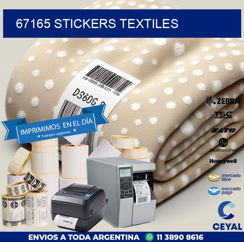 67165 STICKERS TEXTILES