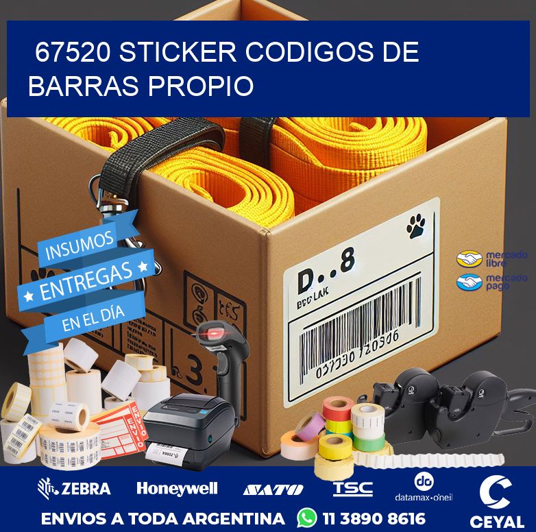 67520 STICKER CODIGOS DE BARRAS PROPIO