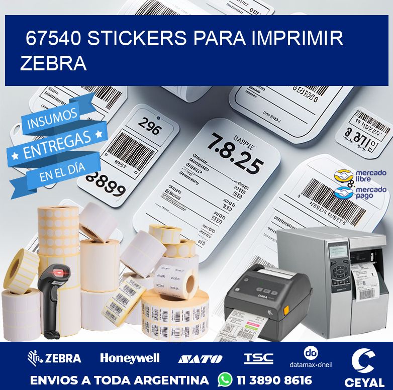 67540 STICKERS PARA IMPRIMIR ZEBRA