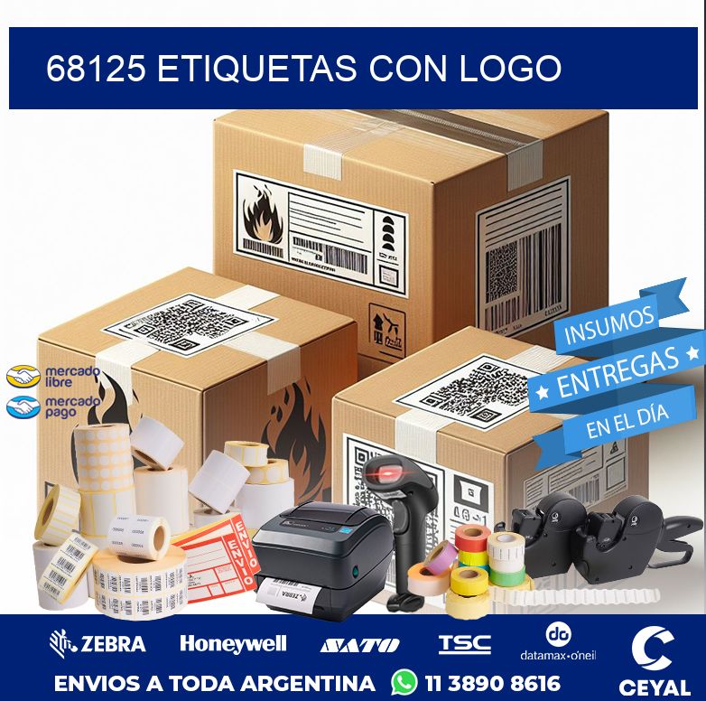68125 ETIQUETAS CON LOGO