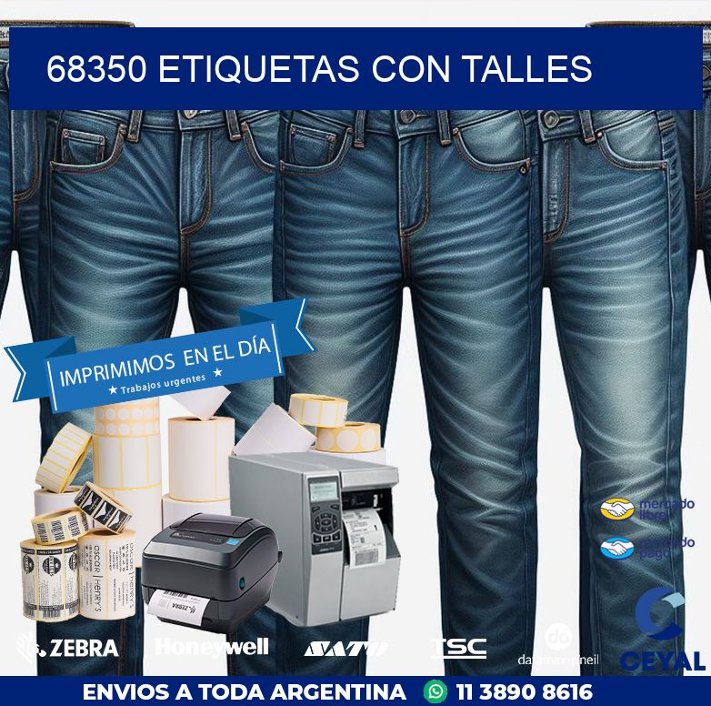 68350 ETIQUETAS CON TALLES