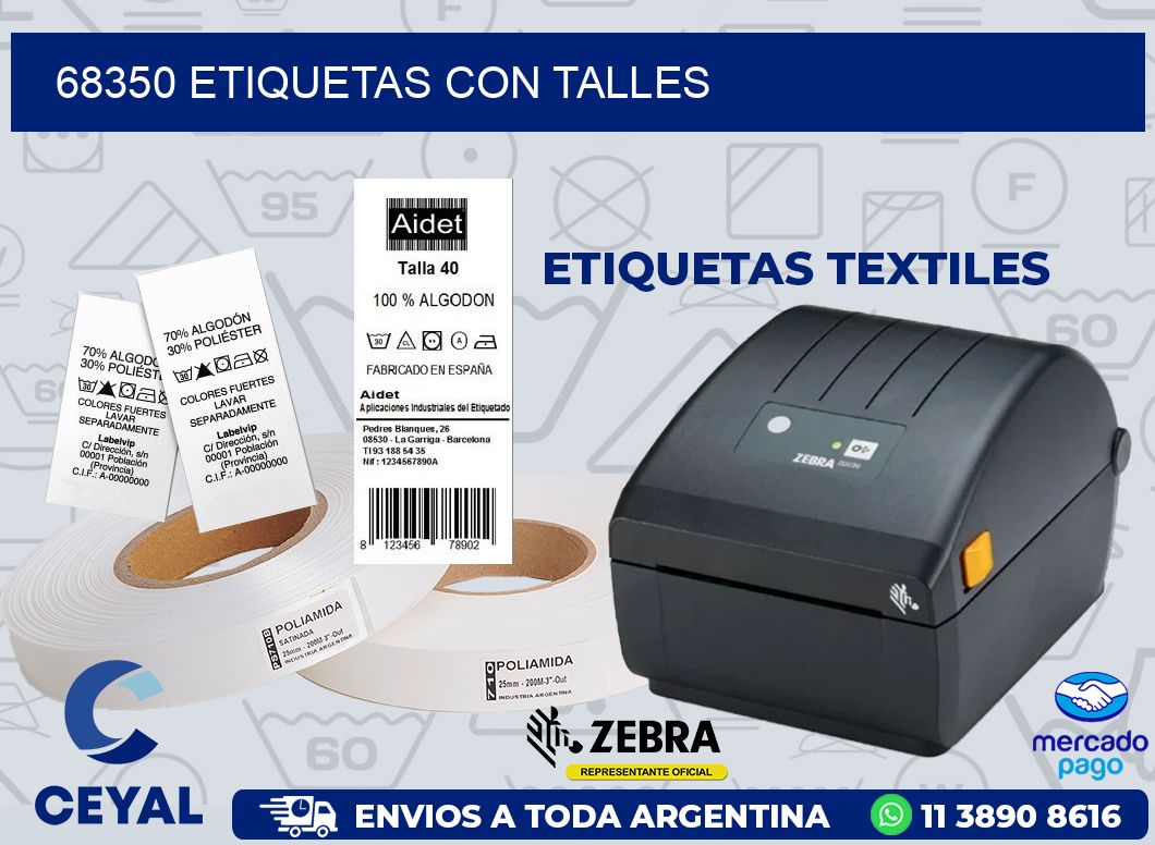 68350 ETIQUETAS CON TALLES