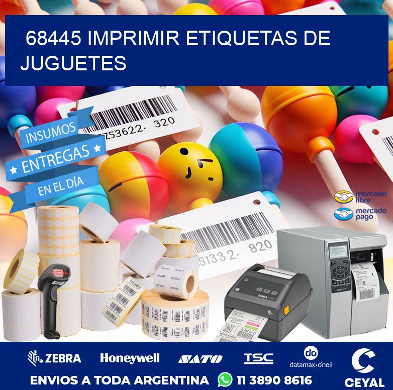 68445 IMPRIMIR ETIQUETAS DE JUGUETES