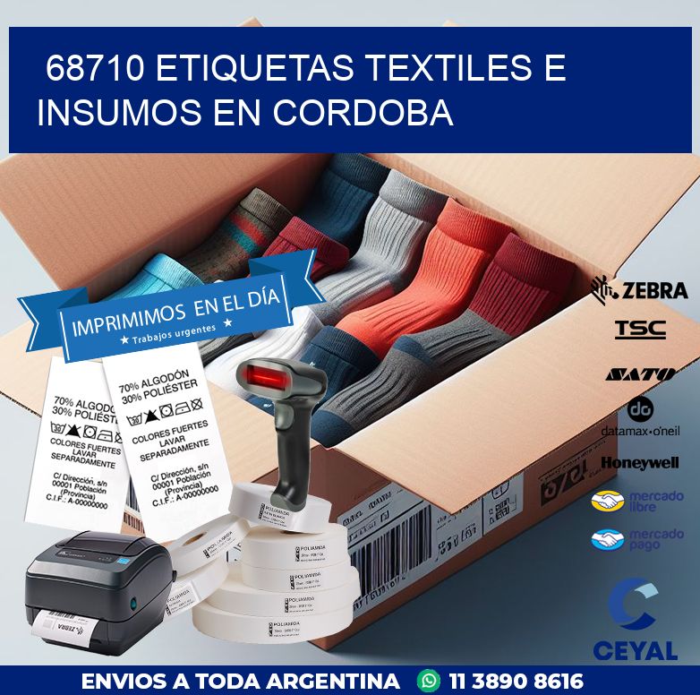 68710 ETIQUETAS TEXTILES E INSUMOS EN CORDOBA