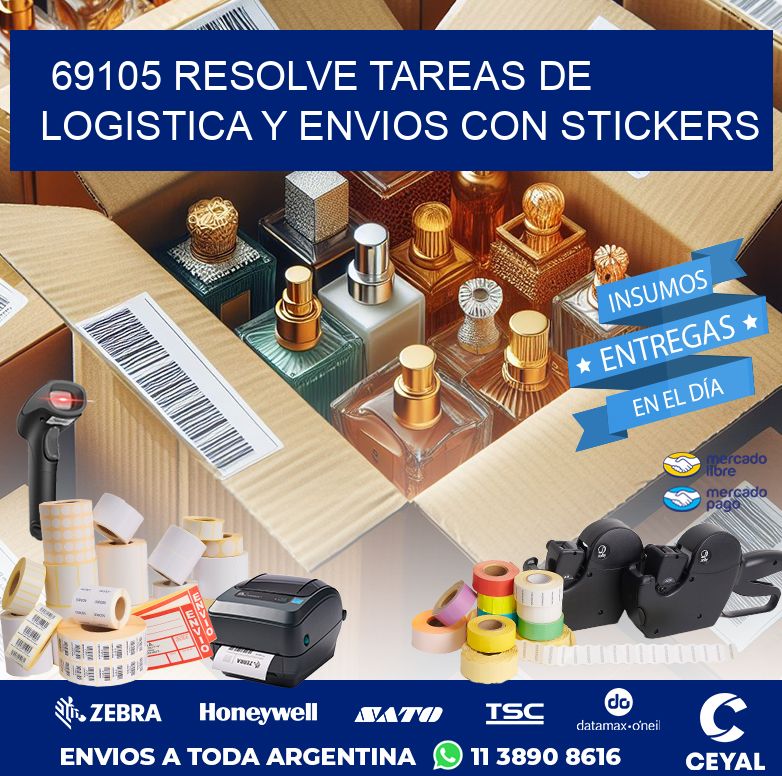 69105 RESOLVE TAREAS DE LOGISTICA Y ENVIOS CON STICKERS