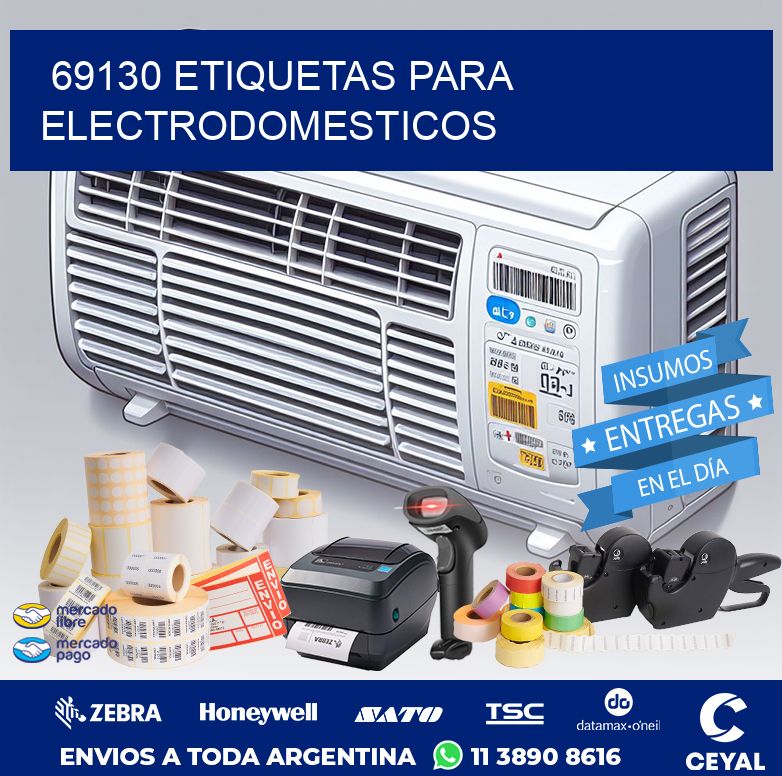 69130 ETIQUETAS PARA ELECTRODOMESTICOS