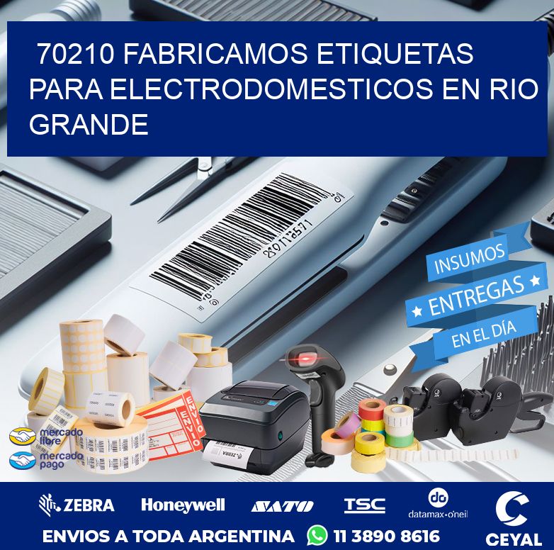 70210 FABRICAMOS ETIQUETAS PARA ELECTRODOMESTICOS EN RIO GRANDE