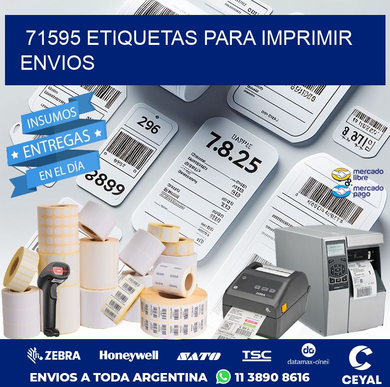 71595 ETIQUETAS PARA IMPRIMIR ENVIOS