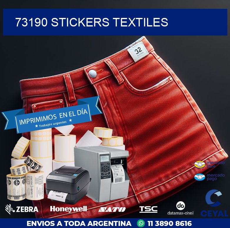 73190 STICKERS TEXTILES