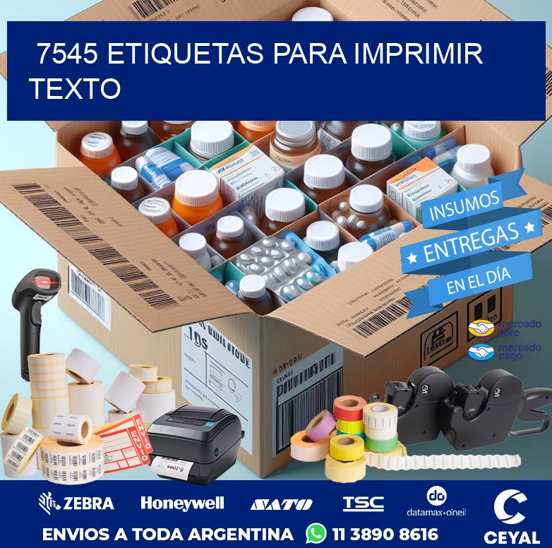7545 ETIQUETAS PARA IMPRIMIR TEXTO