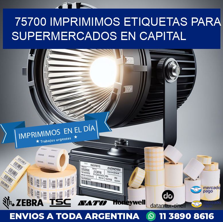 75700 IMPRIMIMOS ETIQUETAS PARA SUPERMERCADOS EN CAPITAL