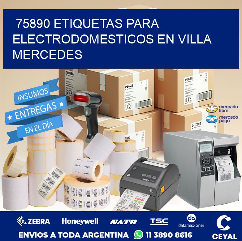 75890 ETIQUETAS PARA ELECTRODOMESTICOS EN VILLA MERCEDES