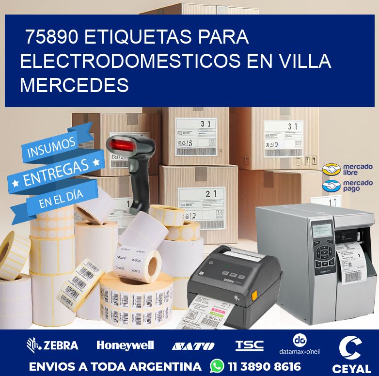 75890 ETIQUETAS PARA ELECTRODOMESTICOS EN VILLA MERCEDES