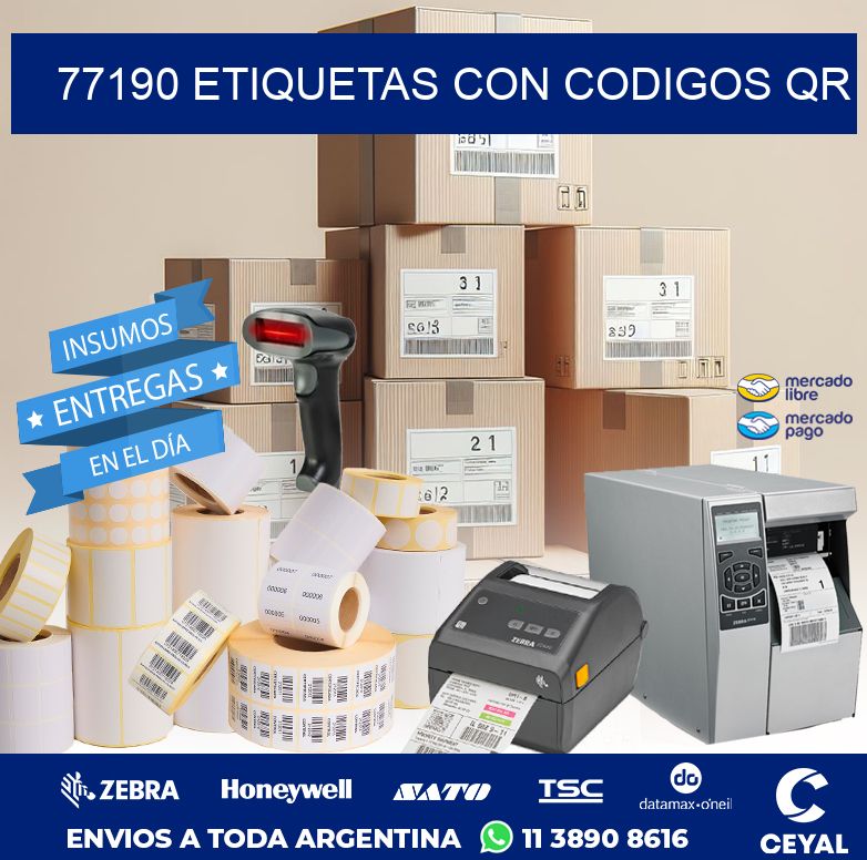 77190 ETIQUETAS CON CODIGOS QR