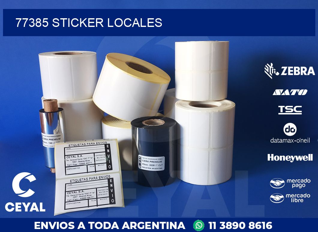 77385 STICKER LOCALES