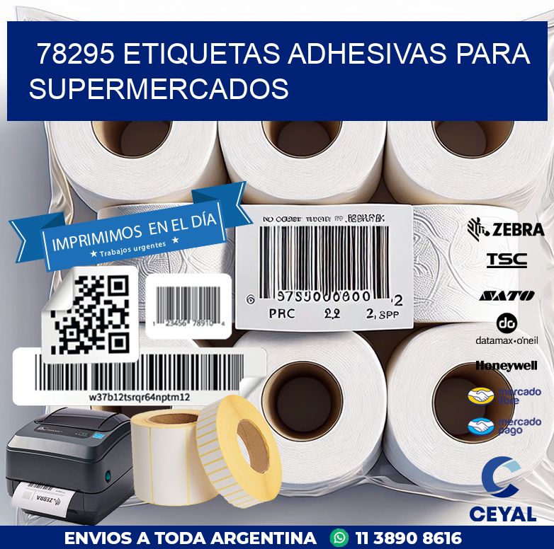 78295 ETIQUETAS ADHESIVAS PARA SUPERMERCADOS