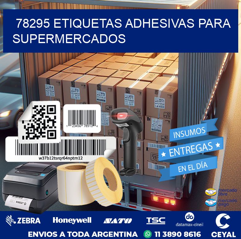 78295 ETIQUETAS ADHESIVAS PARA SUPERMERCADOS