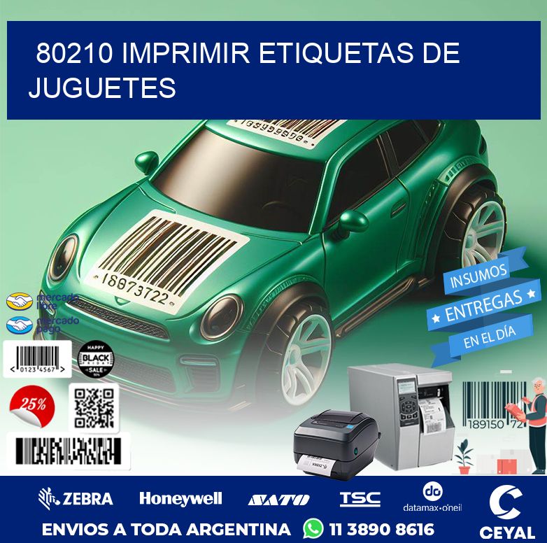 80210 IMPRIMIR ETIQUETAS DE JUGUETES