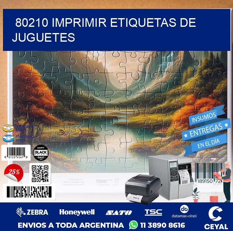 80210 IMPRIMIR ETIQUETAS DE JUGUETES