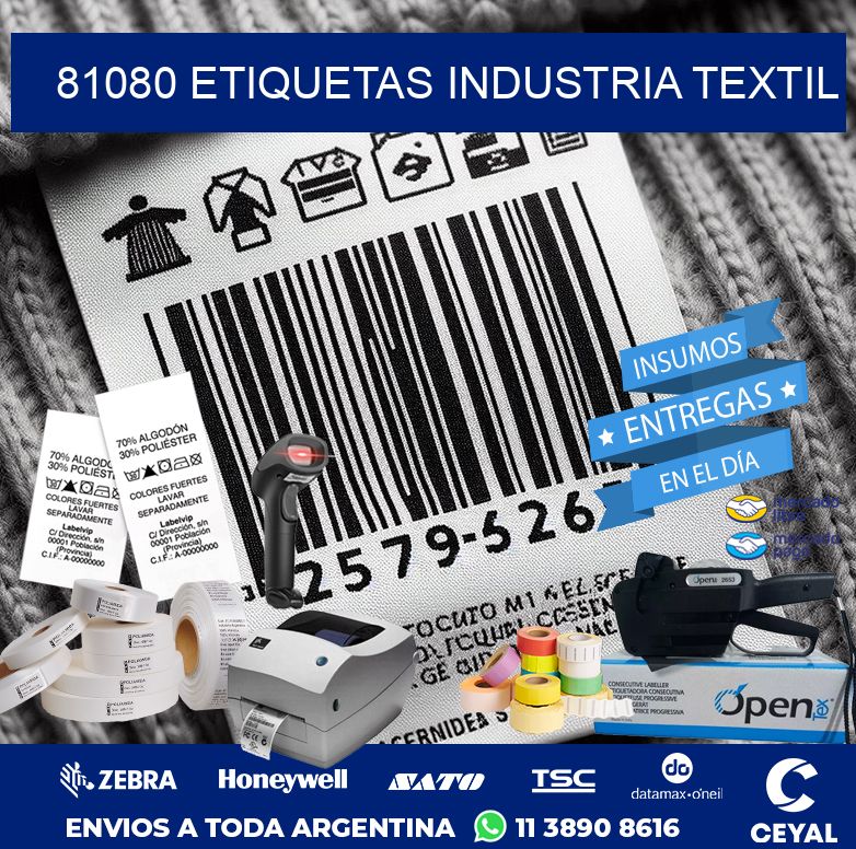 81080 ETIQUETAS INDUSTRIA TEXTIL