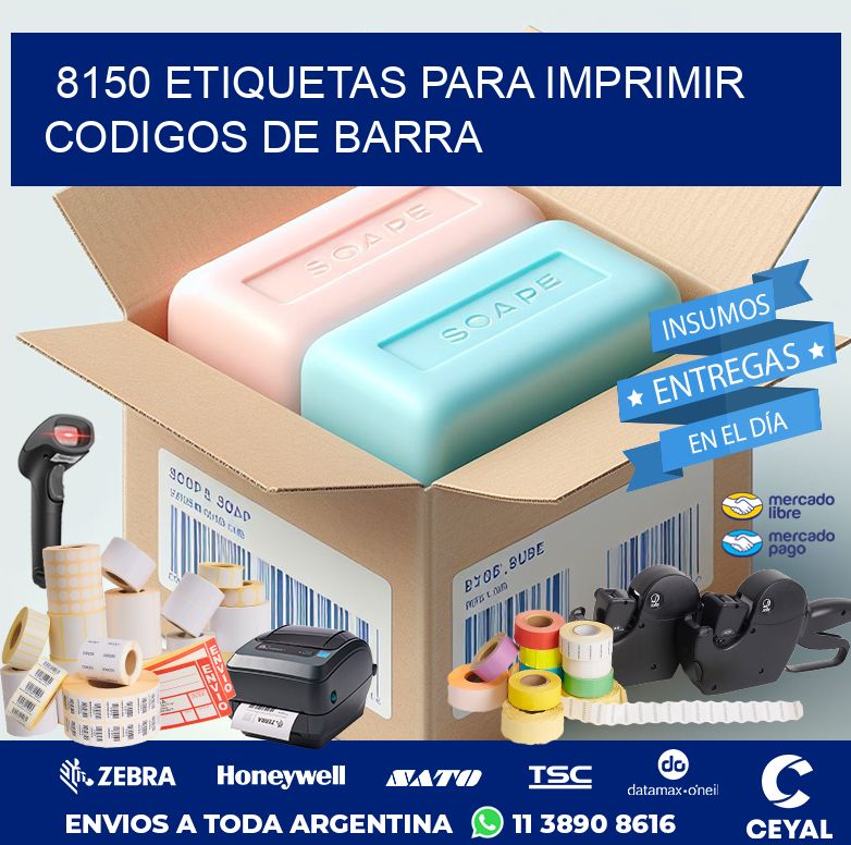 8150 ETIQUETAS PARA IMPRIMIR CODIGOS DE BARRA
