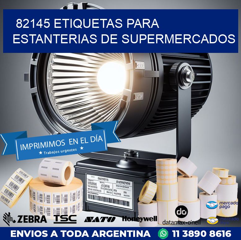 82145 ETIQUETAS PARA ESTANTERIAS DE SUPERMERCADOS