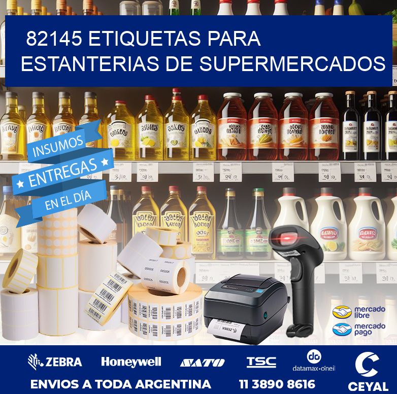 82145 ETIQUETAS PARA ESTANTERIAS DE SUPERMERCADOS