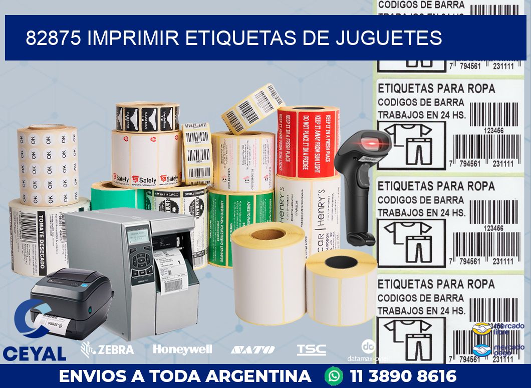 82875 IMPRIMIR ETIQUETAS DE JUGUETES