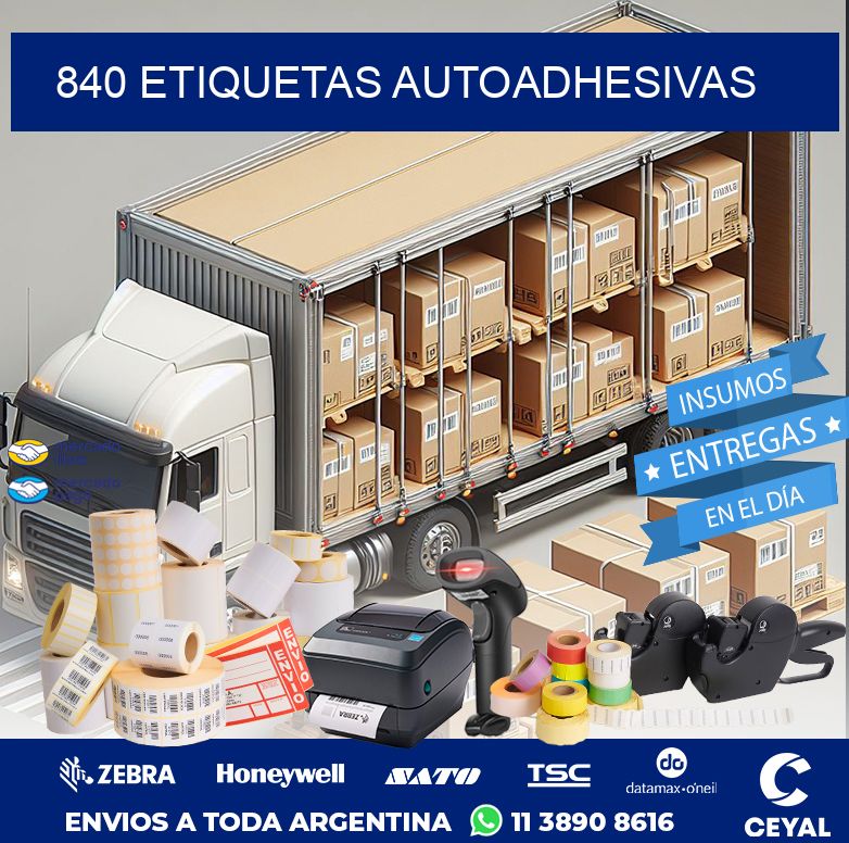 840 ETIQUETAS AUTOADHESIVAS