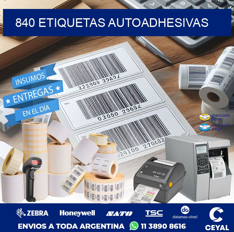 840 ETIQUETAS AUTOADHESIVAS