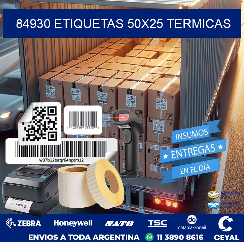 84930 ETIQUETAS 50X25 TERMICAS