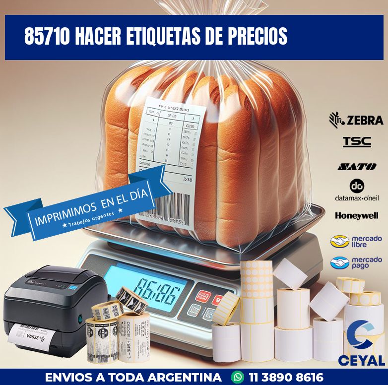 85710 HACER ETIQUETAS DE PRECIOS