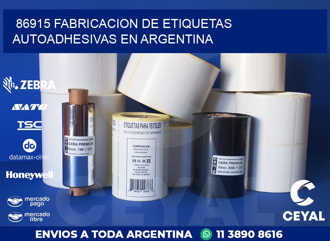 86915 FABRICACION DE ETIQUETAS AUTOADHESIVAS EN ARGENTINA