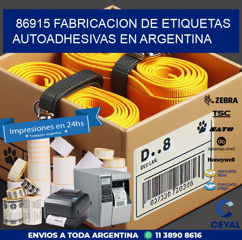 86915 FABRICACION DE ETIQUETAS AUTOADHESIVAS EN ARGENTINA