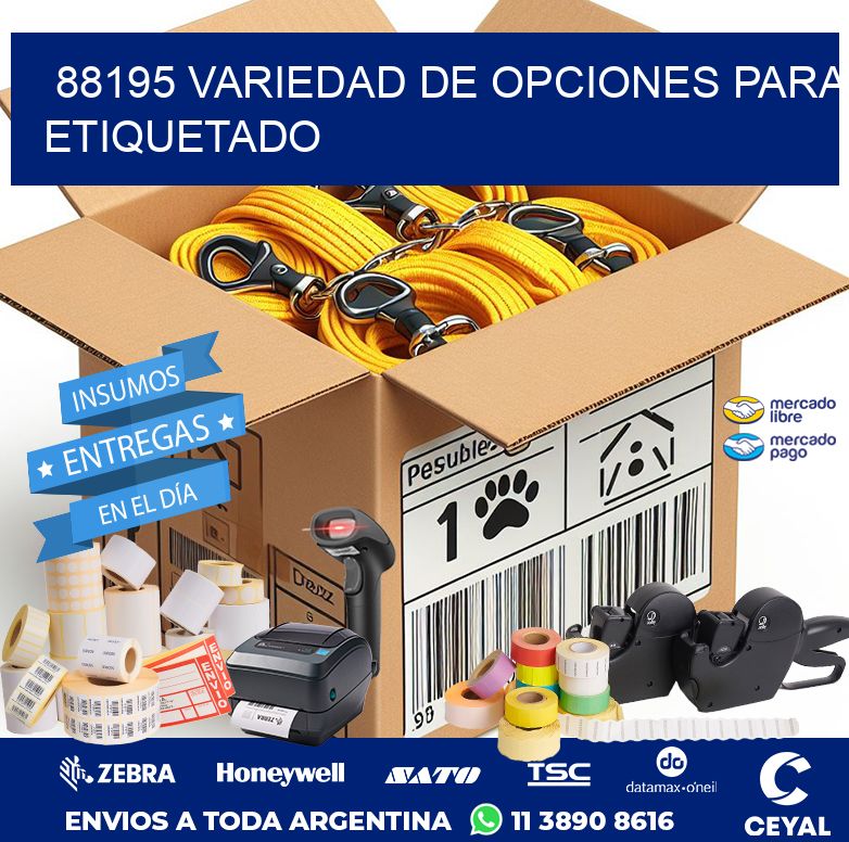 88195 VARIEDAD DE OPCIONES PARA ETIQUETADO